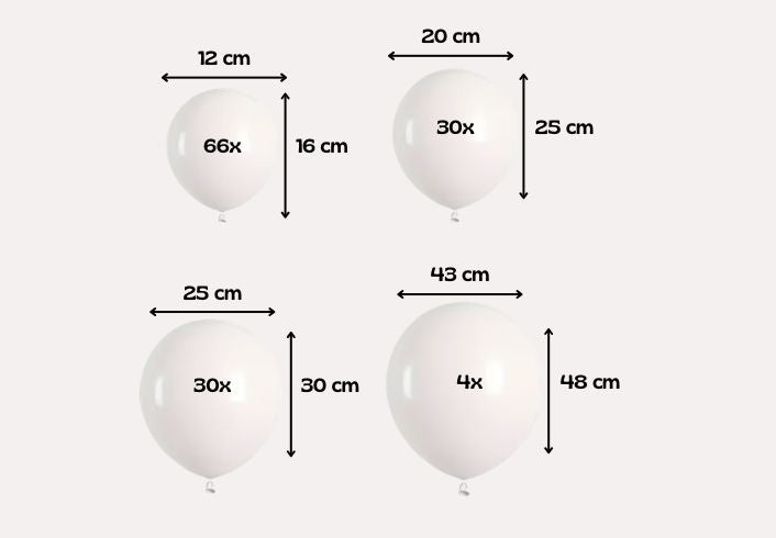 Witte Ballonnenboog Set
