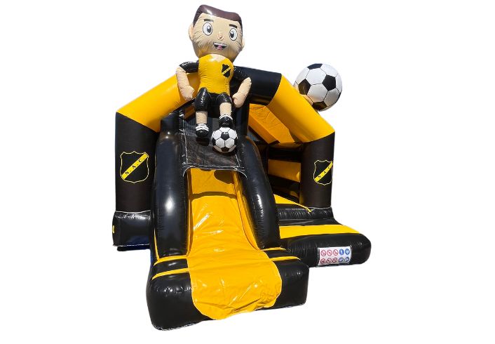 Springkussen Huren | NAC Voetbalthema met Glijbaan | 5x4m