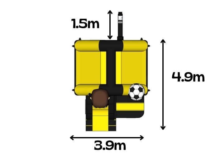 NAC Voetbalthema met Glijbaan | Springkussen Huren